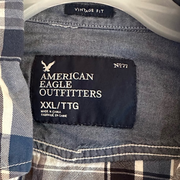 Men’s American Eagle Vintage Fit Button Down - XXL - Picture 3 of 3